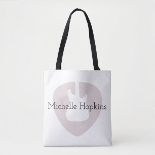 sac fourre-tout de notes de musique graphique noir