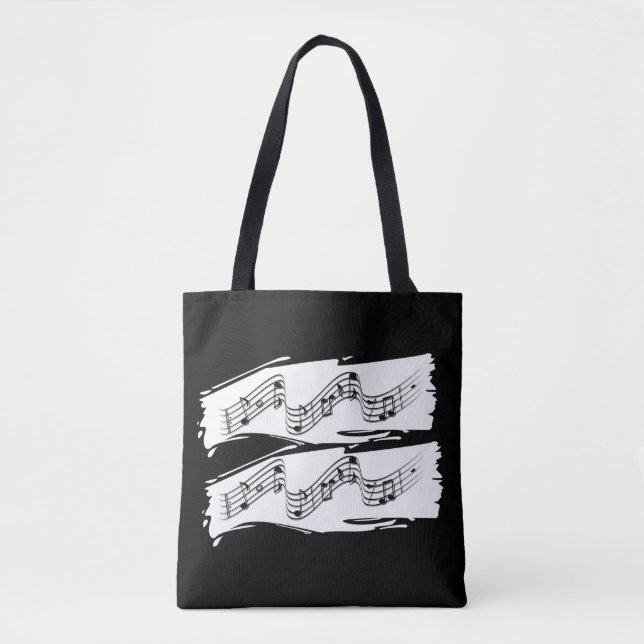 Sac fourre-tout de notes musicales (Devant)