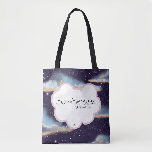 Sac fourre-tout de nuit nuageux Inspirational Quot (Devant)