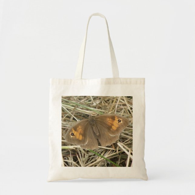 Sac fourre-tout de papillon Brown de la prairie fe (Devant)