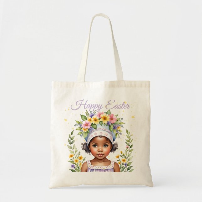 Sac fourre-tout de Pâques pour petite fille (Devant)