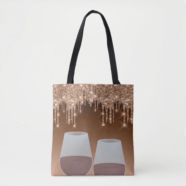 Sac fourre-tout de Parties scintillant Brown (Devant)