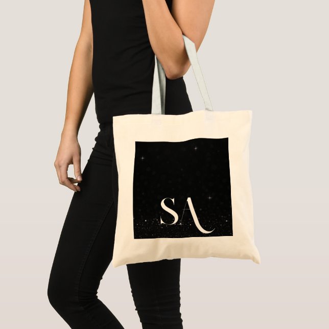 Sac fourre-tout de Parties scintillant noir chic a (Devant (produit))