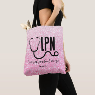 Sac fourre-tout de Parties scintillant rose LPN pe