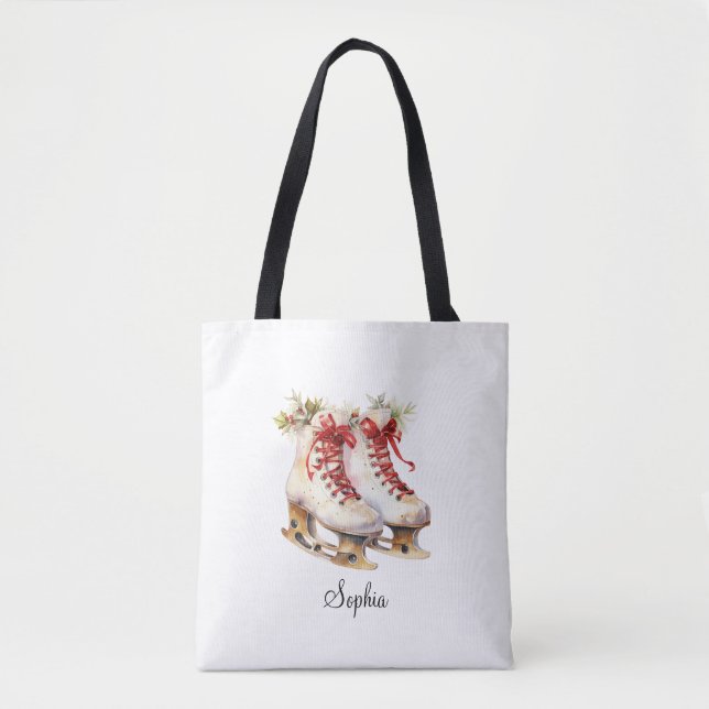 Sac fourre-tout de patinage sur glace personnalisé (Devant)