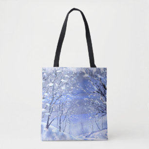Sac fourre-tout de peinture à l'aquarelle Winter W