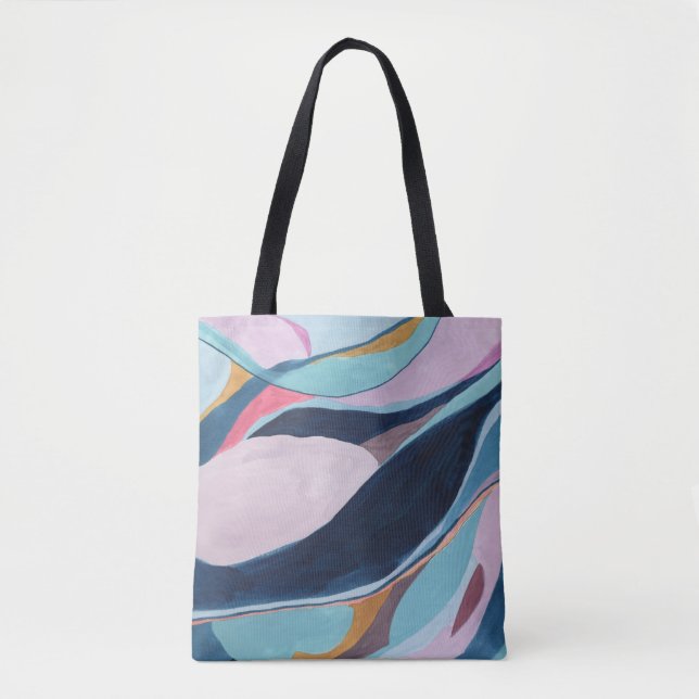 Sac fourre-tout de peinture abstraite par blocs de (Devant)
