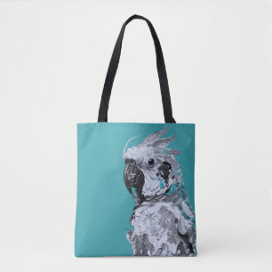 Sac fourre-tout de perroquet gris
