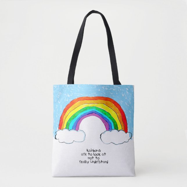Sac fourre-tout de philosophie Rainbow (Devant)