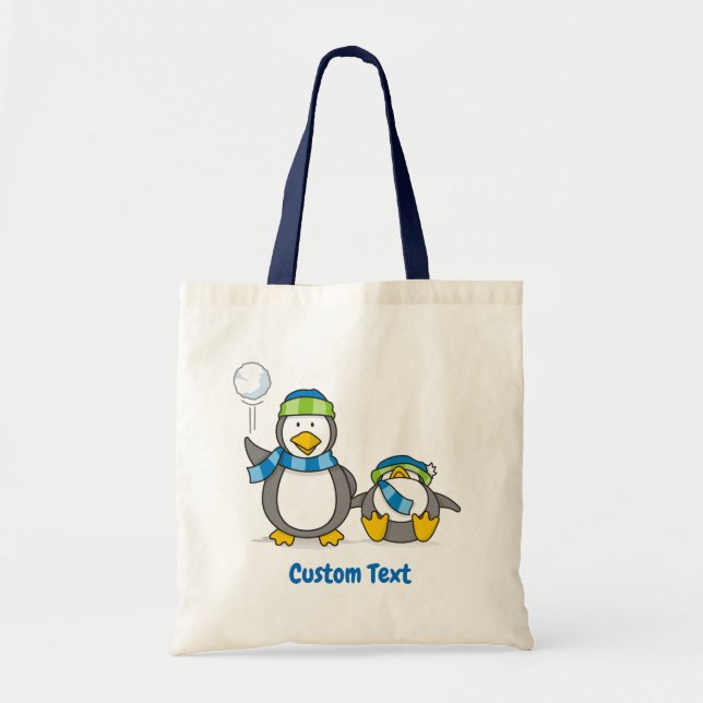 Sac fourre-tout de pingouins à neige (Devant)