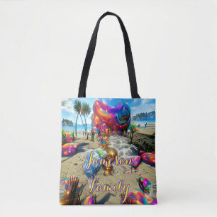 Sac fourre-tout de plage Balloirs de bienvenue de 