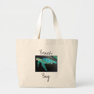 Sac fourre-tout de plage tortue