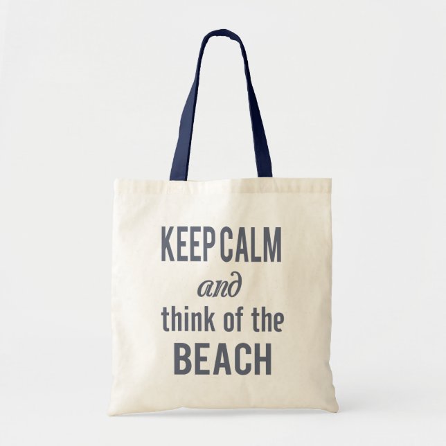 Sac fourre-tout de plage Zazzle Keep Calm (Devant)
