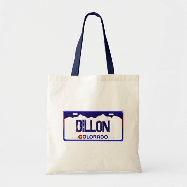 Sac fourre-tout de plaque d'immatriculation bleu D (Devant)