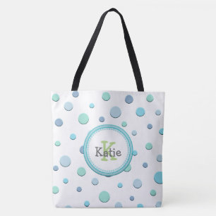 Sac fourre-tout de point Polka personnalisé