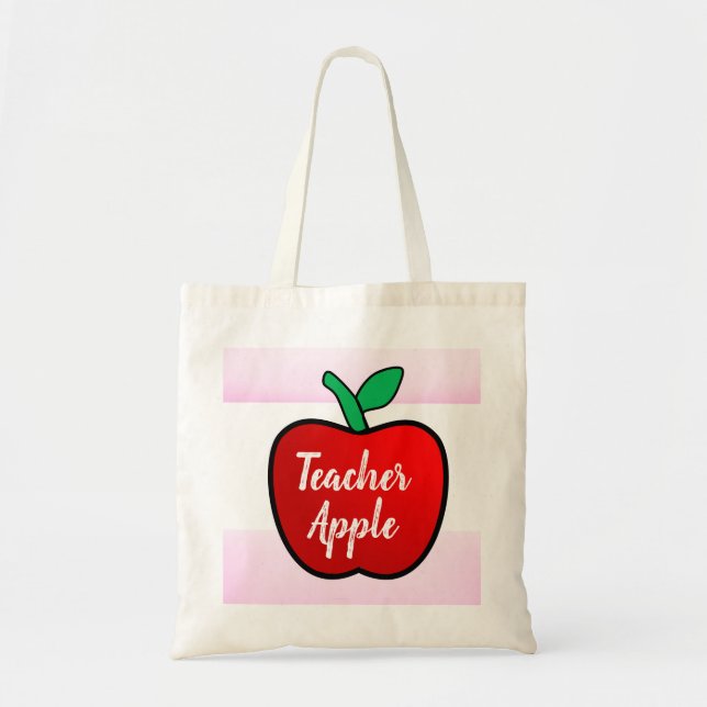 Sac fourre-tout de pomme enseignant (Devant)