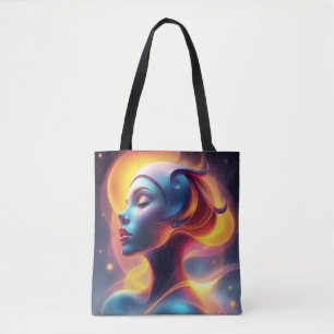 Sac fourre-tout de portrait Ethereal Glowoman