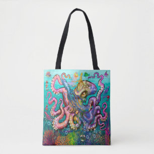 Sac fourre-tout de poulpes
