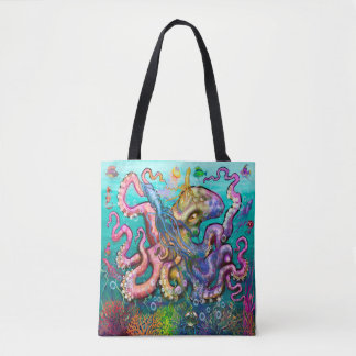 Sac fourre-tout de poulpes