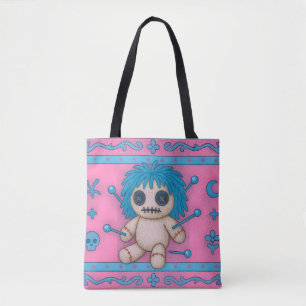 Sac fourre-tout de poupée rose vaudou