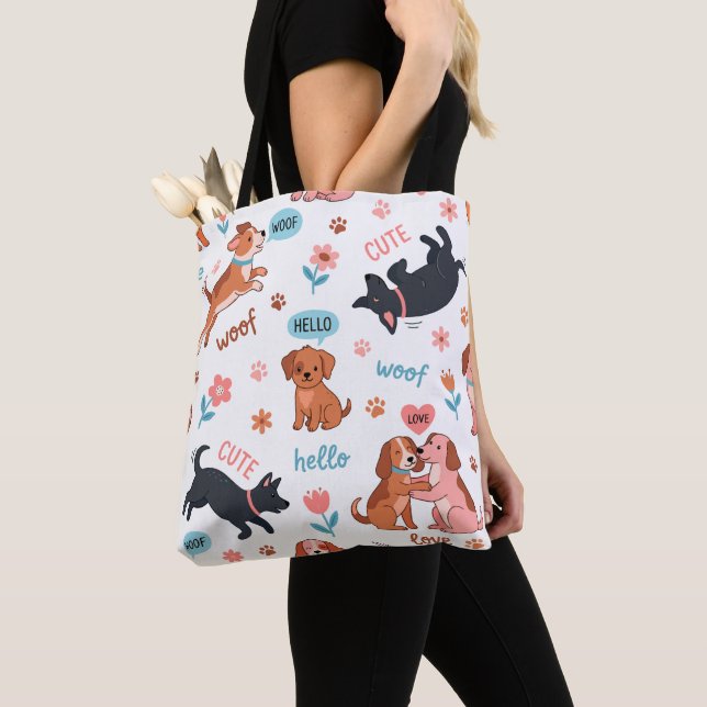 Sac fourre-tout de prairie pour chiens de dessin a (De près)