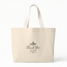 Sac fourre-tout de remerciement botanique – Cadeau