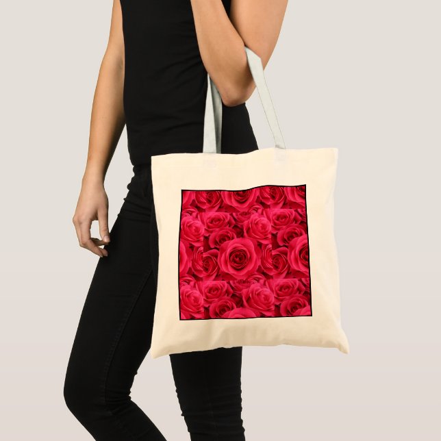 Sac fourre-tout de roses rouges (Devant (produit))