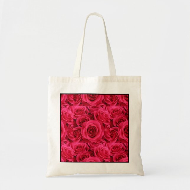 Sac fourre-tout de roses rouges (Devant)