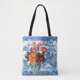 Sac fourre-tout de salutations Blue Willow
