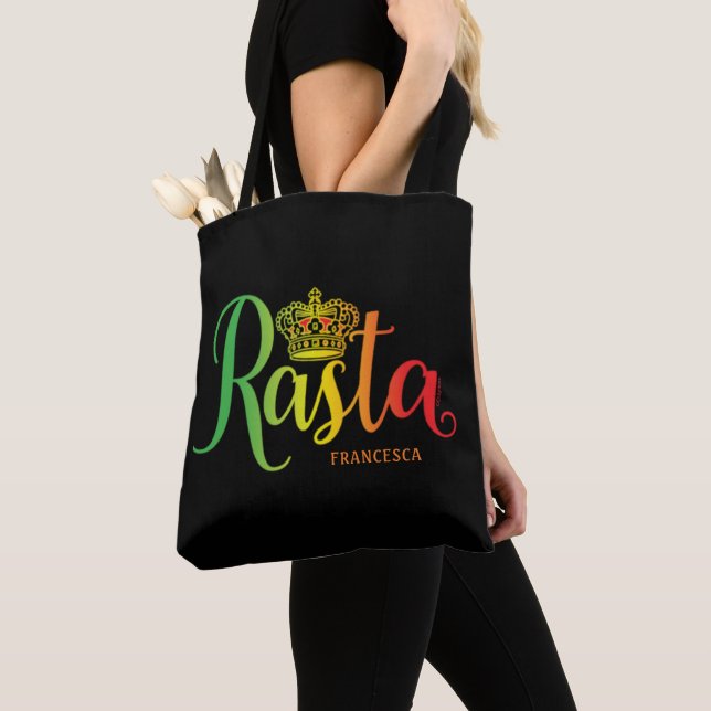 Sac fourre-tout de script Rasta (De près)