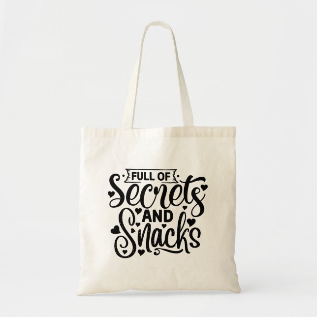Sac fourre-tout de Secrets et snacks (Devant)