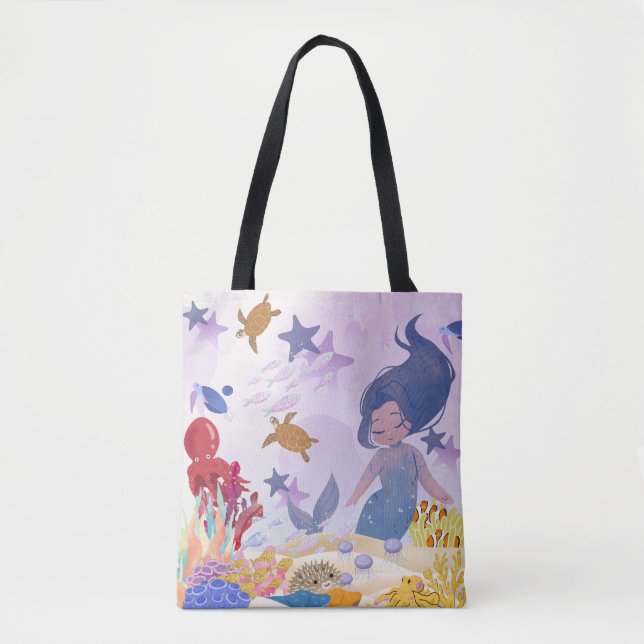 Sac fourre-tout de sirène - Design élégant inspiré (Devant)