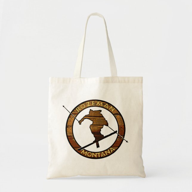 Sac fourre-tout de skieur Bozeman Montana (Devant)