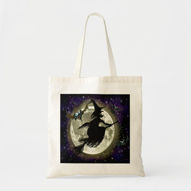 Sac fourre-tout de sorcière d'Halloween (Devant)