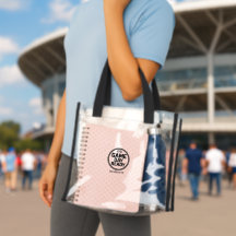 Sac fourre-tout de stade transparent personnalisé