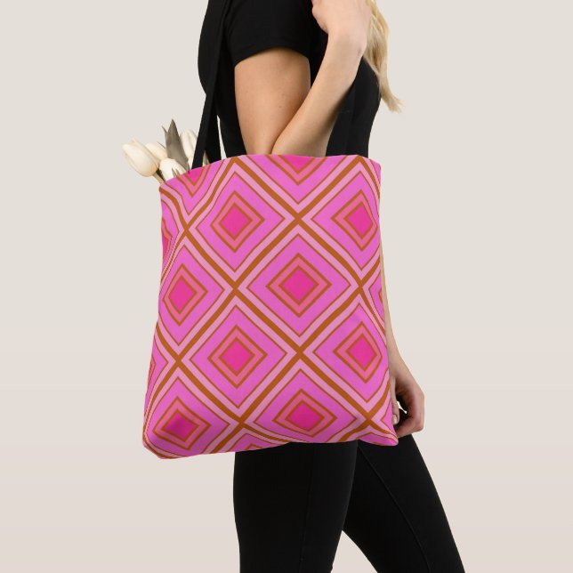 Sac fourre-tout de style moderne de Motif rose cha (De près)