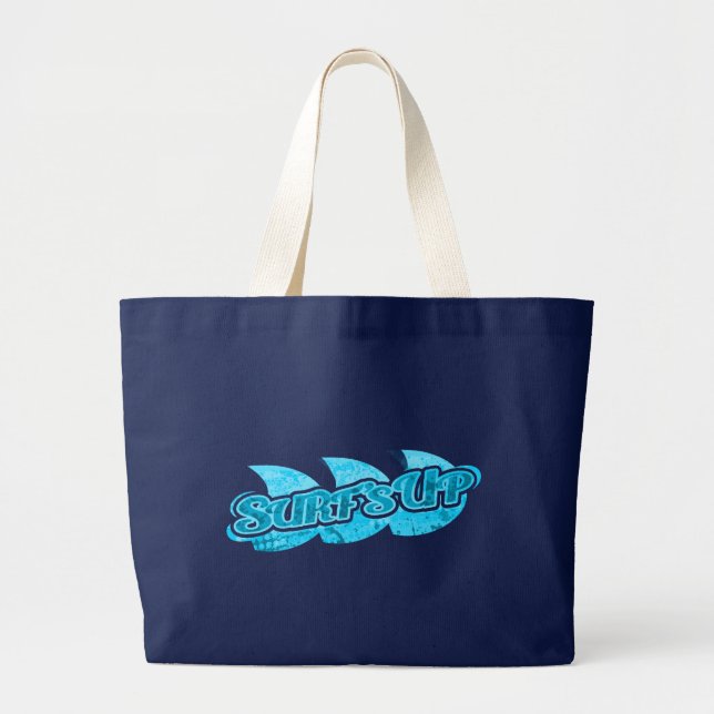 sac fourre-tout de surfeurs bleus "Surf Up" (Devant)