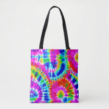 Sac fourre-tout de teinture arc-en-ciel