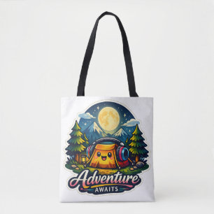Sac fourre-tout de tente de camping Kawaii mignon