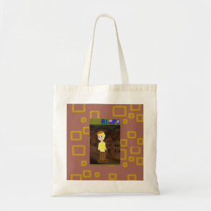 Sac fourre-tout de thème géométrique Brown