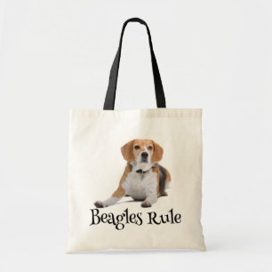 Sac fourre - tout de toile de chien Beagle d'amour