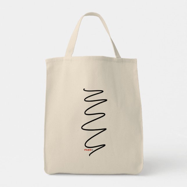 Sac fourre-tout de toile Flux - Noir (Dos)