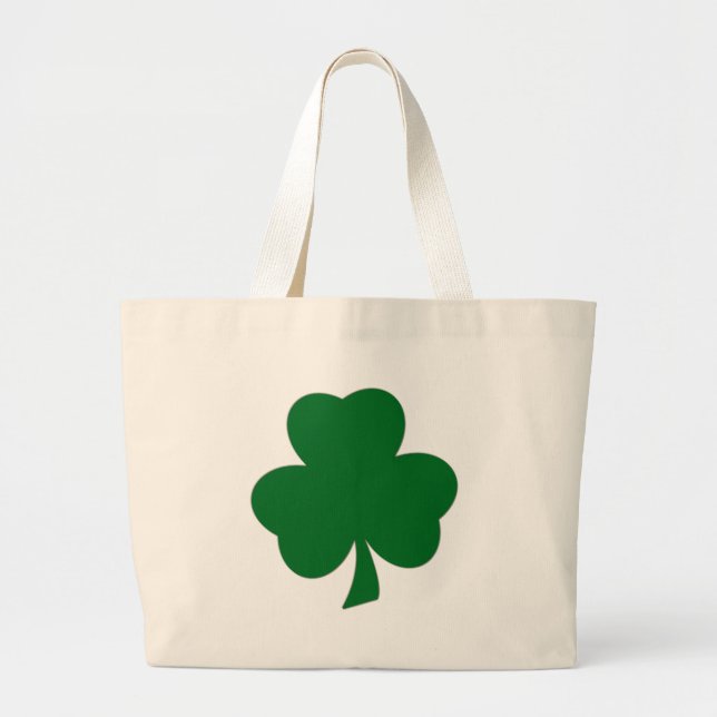 Sac fourre-tout de toile shamrock (Devant)