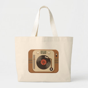 Sac fourre-tout de Tourne-disque Retro Vinyl