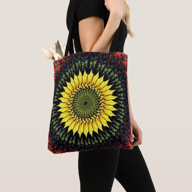 Sac fourre-tout de tournesol de récolte (De près)