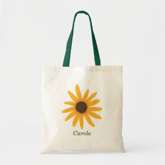 Sac fourre-tout de tournesol jaune personnalisé