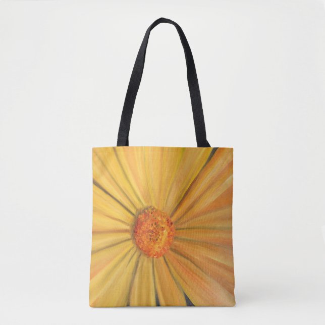 Sac fourre-tout de tournesol jaune vif (Devant)