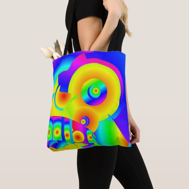 Sac fourre-tout de tournesols Abstraits (De près)