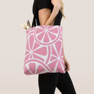 Sac fourre-tout de tranches de pamplemousse rose