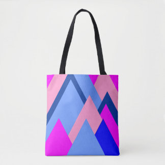 Sac fourre-tout de triangles colorés vibreux